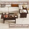 Set of 2 L-Shaped Coffee Tables Modular Design for Living Room